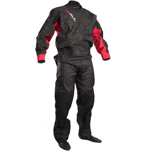 GUL Dartmouth Eclip Zip Drysuit BLACK / RED GM0378-B3 WITH FREE UNDERSUIT